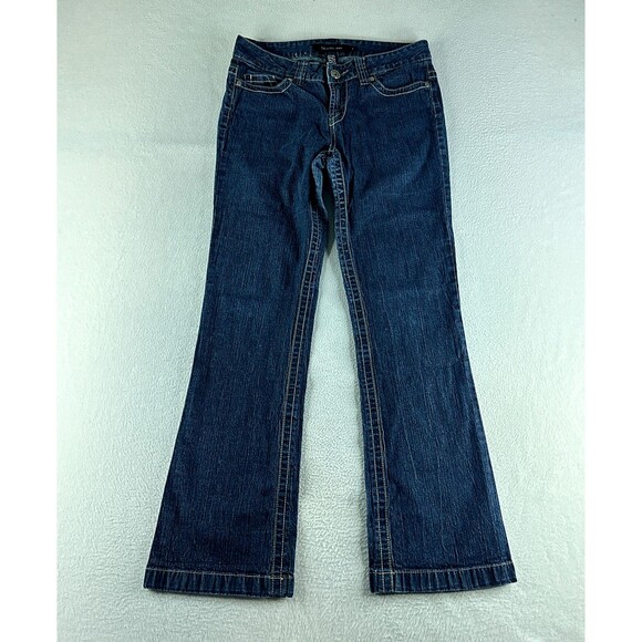 Calvin Klein Womens Jeans Blue Tag Size 6 (31x30) Low Rise Bootcut Denim - Picture 1 of 12